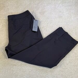 Apt 9 NWT Womens Capri Pants Size 12 Gray Mid Rise Slim Leg Career Casual